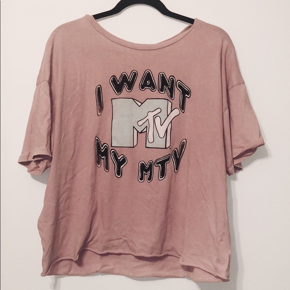 American Eagle MTV Graphic Oversized Tee